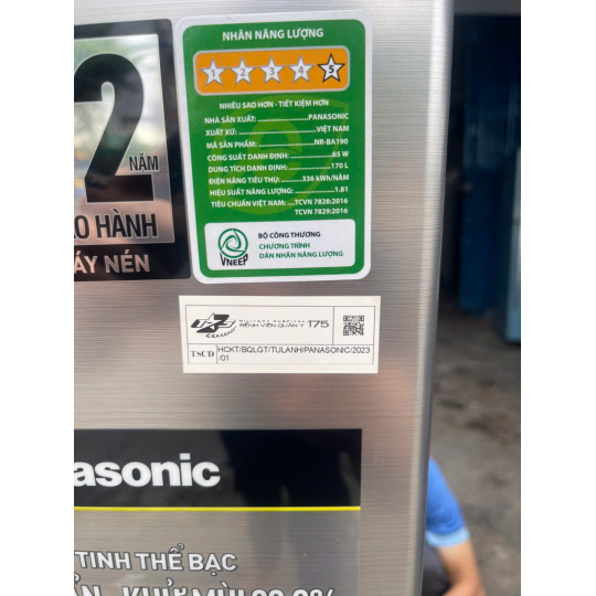 Tủ lạnh Panasonic 170 lít 2023